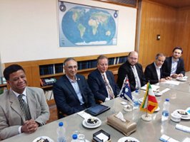 A delegation from The University of Melbourne, Australia met with President of University of Tehran