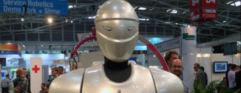 The Presence of Iranian Humanoid Robot, Surena III in the Automatica 2016 , Munich , Germany