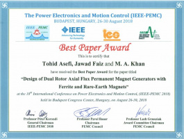 Best Paper Award granted to UT Paper