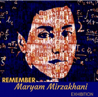 Remember Maryam Mirzakhani at Tehran Exhibition,an exhibition of graphic designs