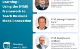 International Webinar on “Entrepreneurial Learning: Using the DYME Framework to Teach Business Model Innovation”