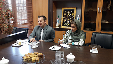 An official from Australian Trade Commission met with Director General , Office of International Relations, University of Tehran