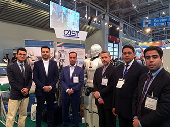 The Presence of Iranian Humanoid Robot, Surena III in the Automatica 2016 , Munich , Germany