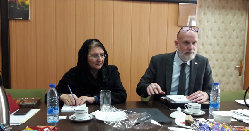 Vice President for International Relations of Université de Tours, France paid a visit to University of Tehran