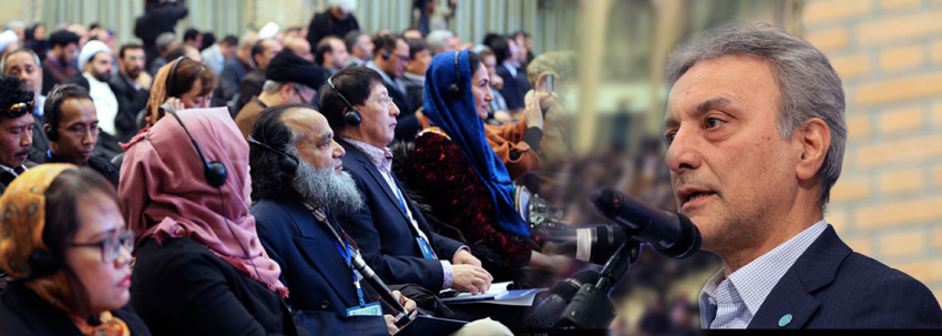 President of University of Tehran, a key note speaker at International Conference of Asian Cultural Dialogues